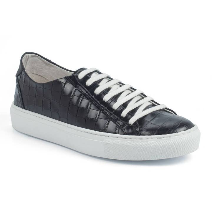 Black Leather Sneakers Cr-22137-Black for wholesale by Caramelo Shoes