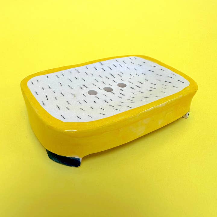 Handmade in Italy ceramic soap dish for wholesale by Odeon Studio