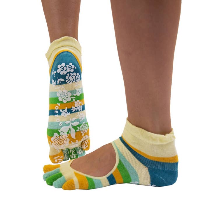 TOETOE - Wholesale Socks – Unisex - Yoga&Pilates - Anti-Slip Serene Ankle - Toe Socks17