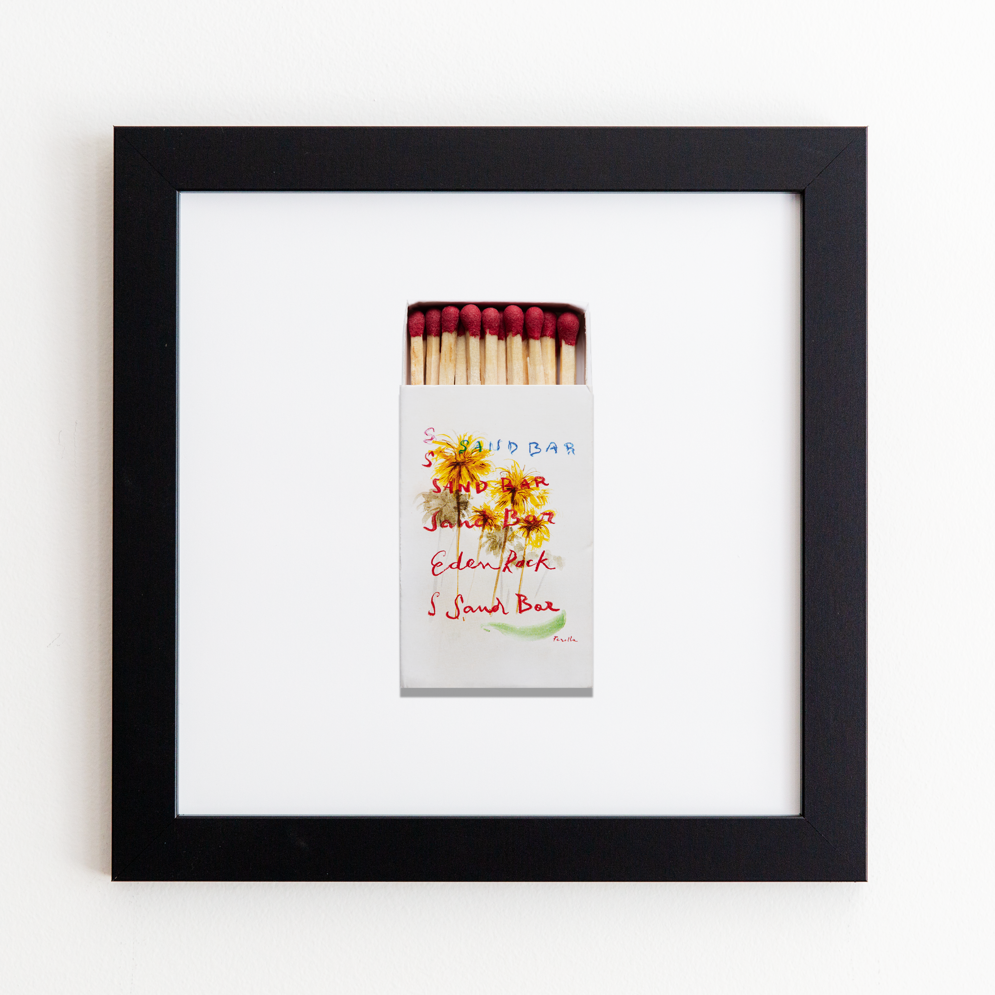 Match South - Vente Affiche d'art - Bar de Sable St. Barth (Devant)2