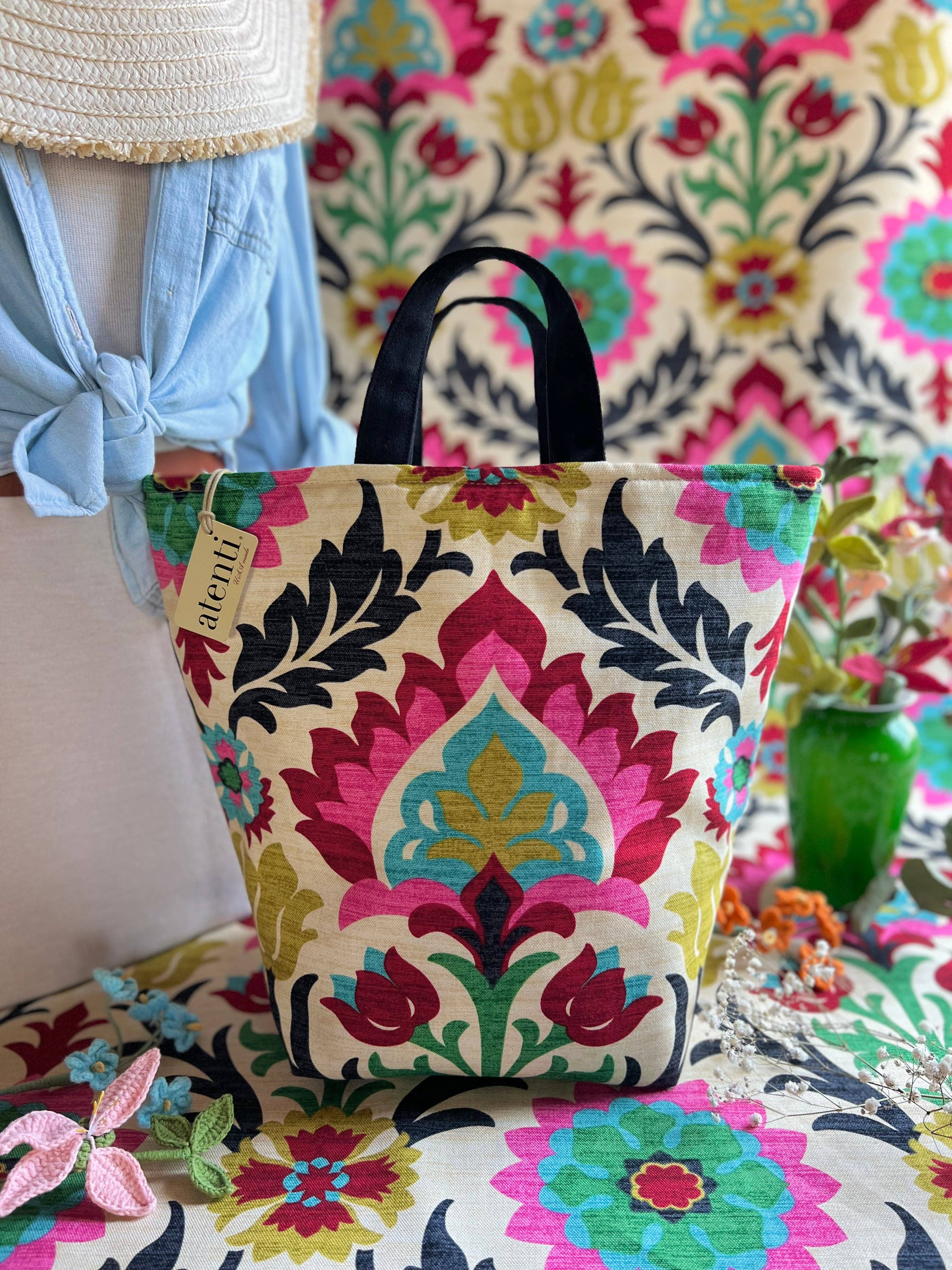 Atenti – wholesale Korg – Projektväska för stickning och virkade arrangörer: Santa Maria Hope Basket1