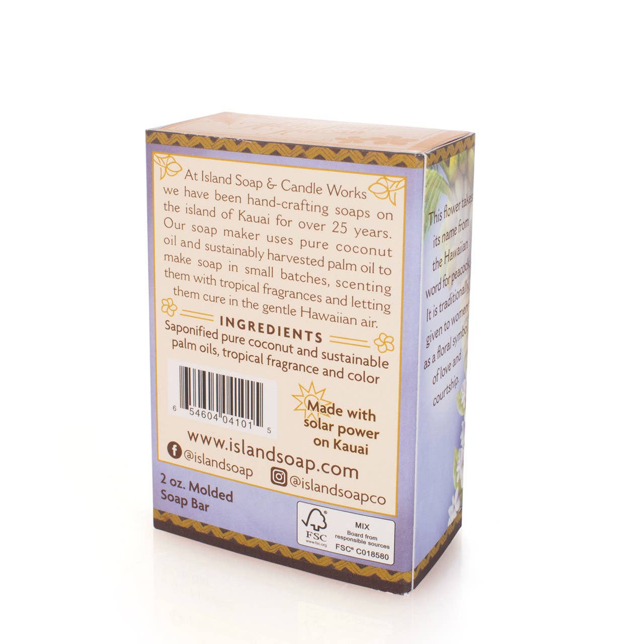 Island Soap & Candle Works - Wholesale Bar Soap - 2 oz. Pikake Jasmine bar Soap2