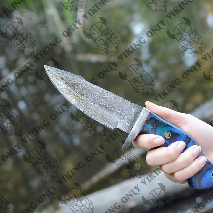 OnlyViking - Wholesale Pocket Knife/Holder - Damascus Knife - Premium Quality Utility Knife1