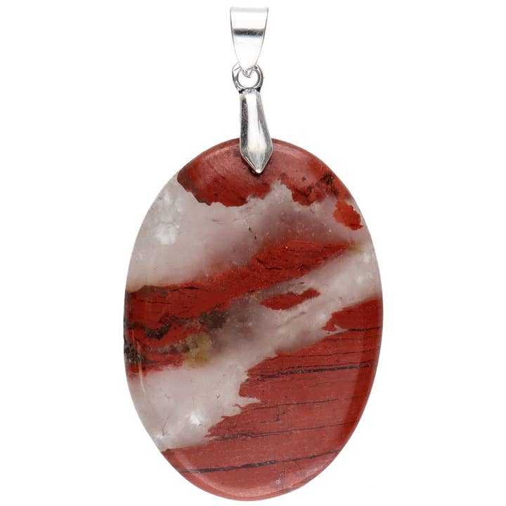 Red jasper cabochon pendant for wholesale by Vives de la Cortada S.L
