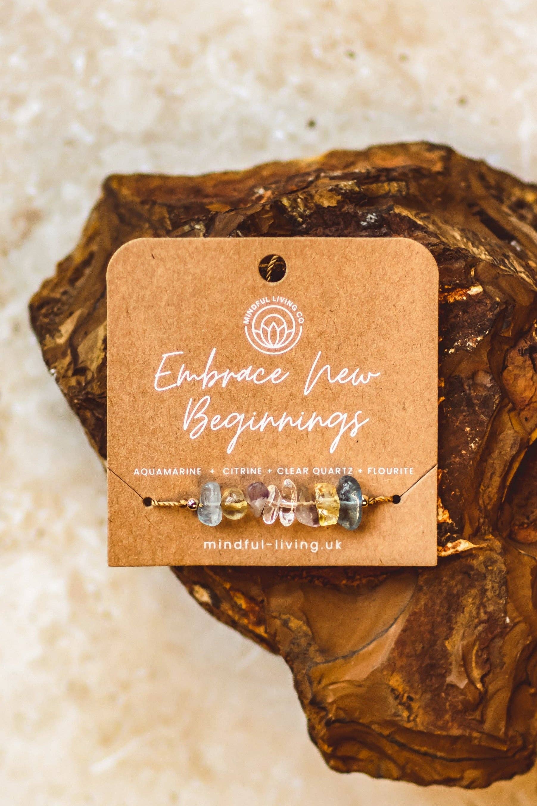 Mindful Living Co. – wholesale Beaded bracelet – Bohemian Intention Chip Bracelet – Crystal Collection8