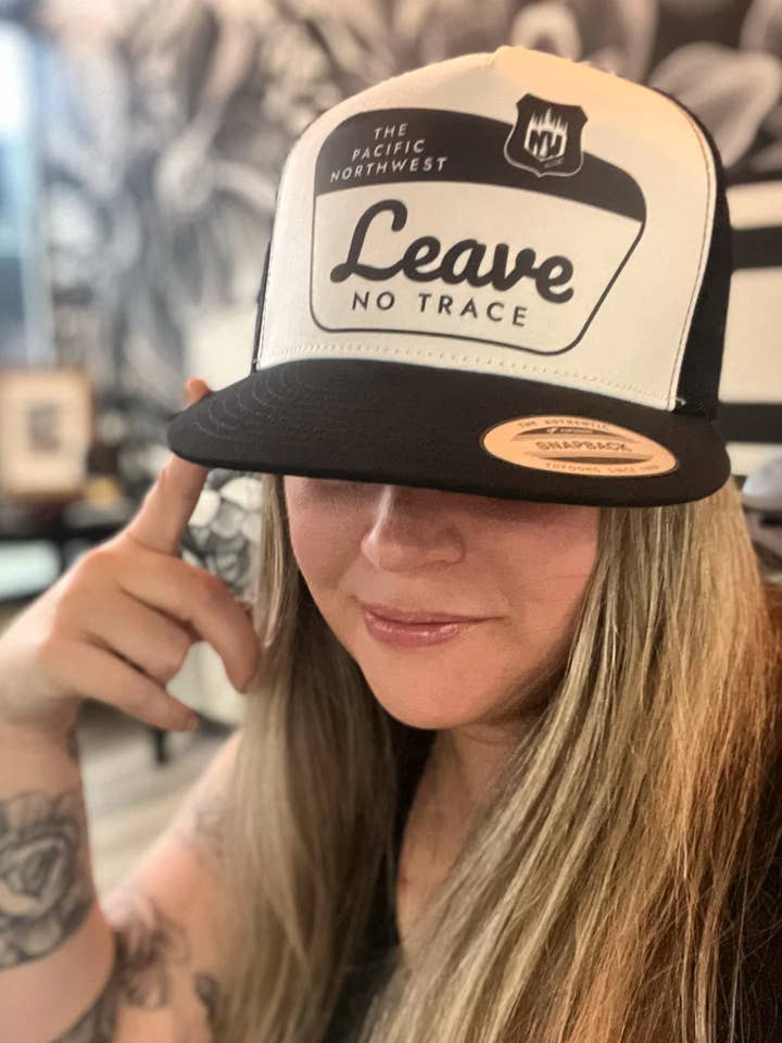 Leave No Trace Trucker Hat for wholesale by NW Accent