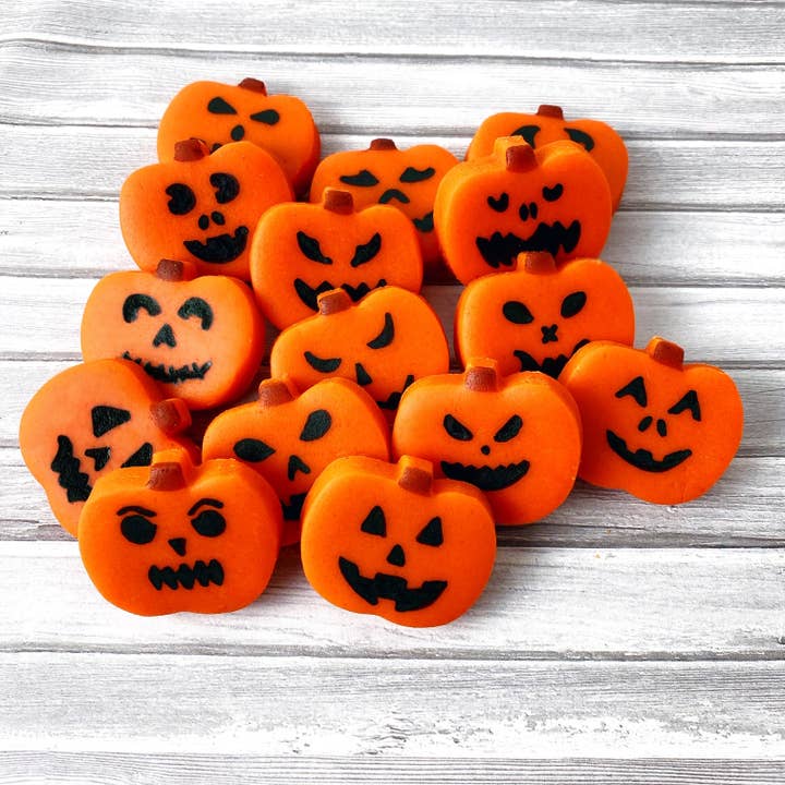 marzipops - Wholesale Caramel - Gourmet Marzipan Halloween Jack o' Lantern Candy Pumpkins2