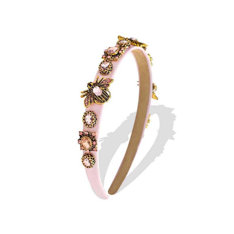 AMORINO SRL - Wholesale Fashion Headband - Women's - HAIRBAND WITH BEES AND CRYSTALS - PP2392F1154