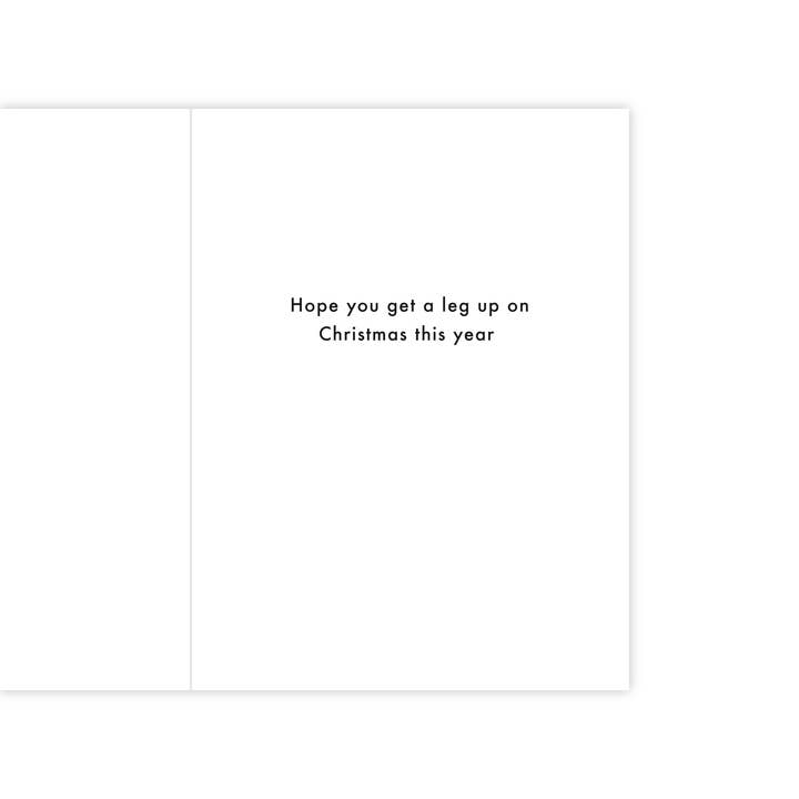 Lemon Lines - Wholesale Christmas Card - Leg Up on Christmas1