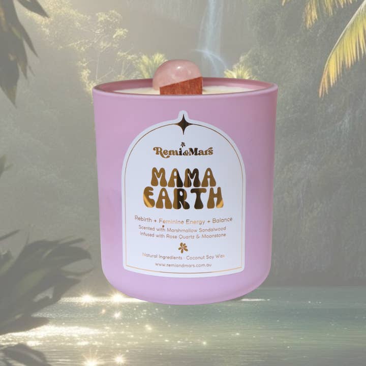 Remi & Mars - Wholesale Jar/filled candle - Mama Earth Candle ~ Marshmallow Sandalwood1