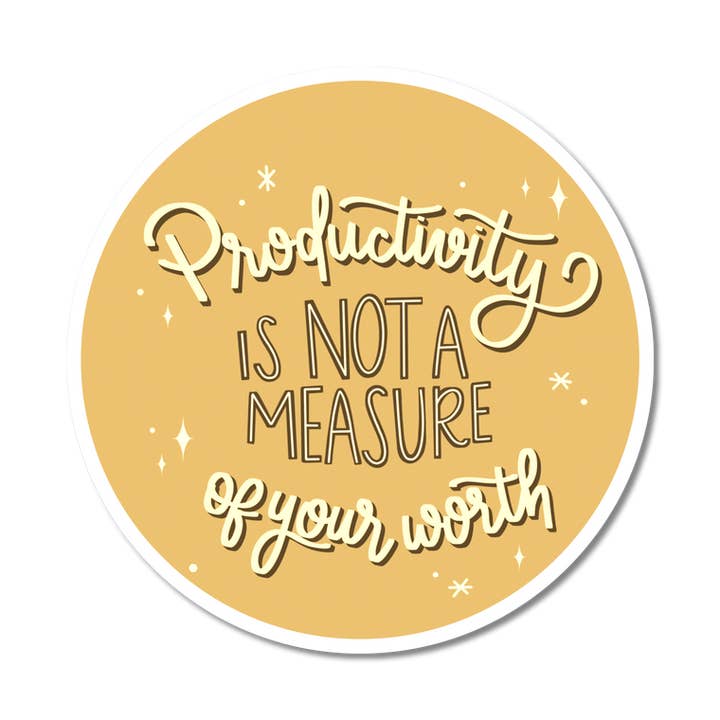 Productivity is Not Your Worth for wholesale by Mazapan Paper Co.