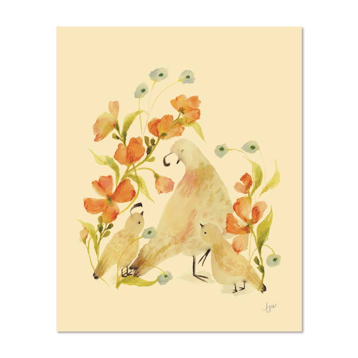 Mama Bird Kunstdruck für den Großhandel von Tara Wright Studio
