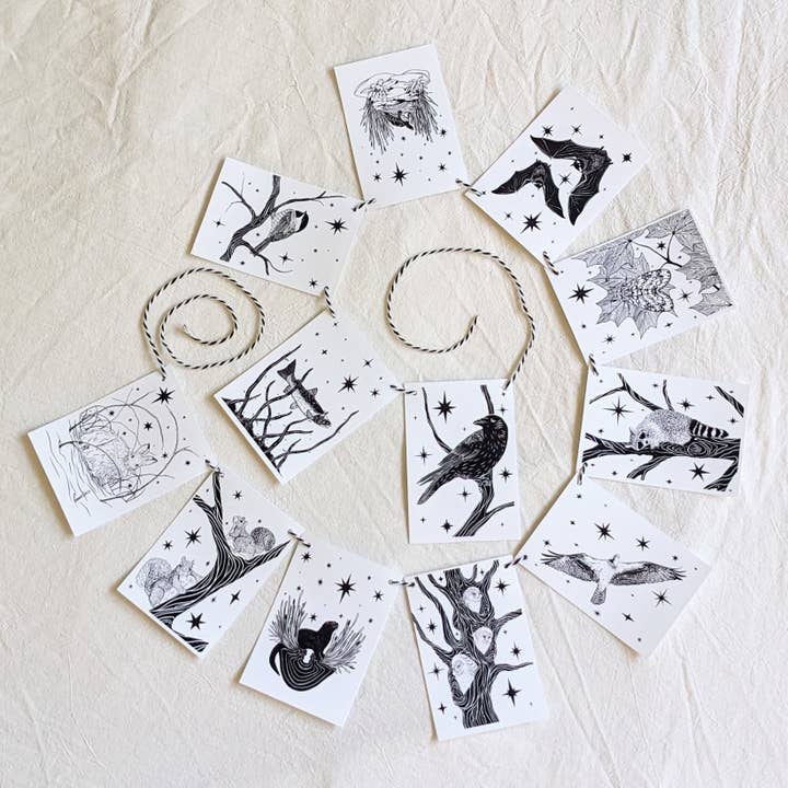 Moth Folk Studio - Wholesale Bunting/Garland - "Celestial Fauna" Garland