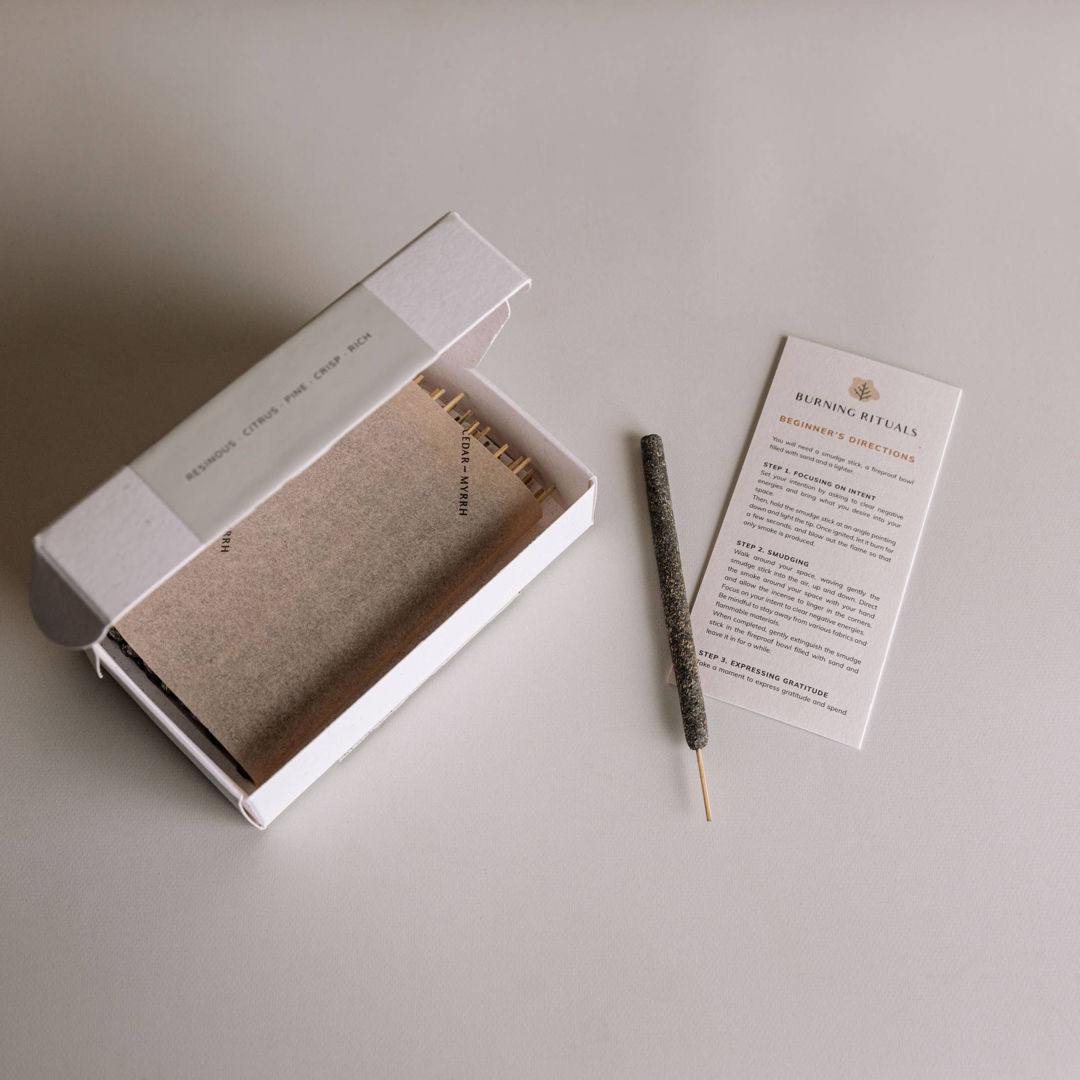 Cedar and Myrrh - Wholesale Incense - Mini Black Copal Hand-Rolled Incense | 30 Sticks2