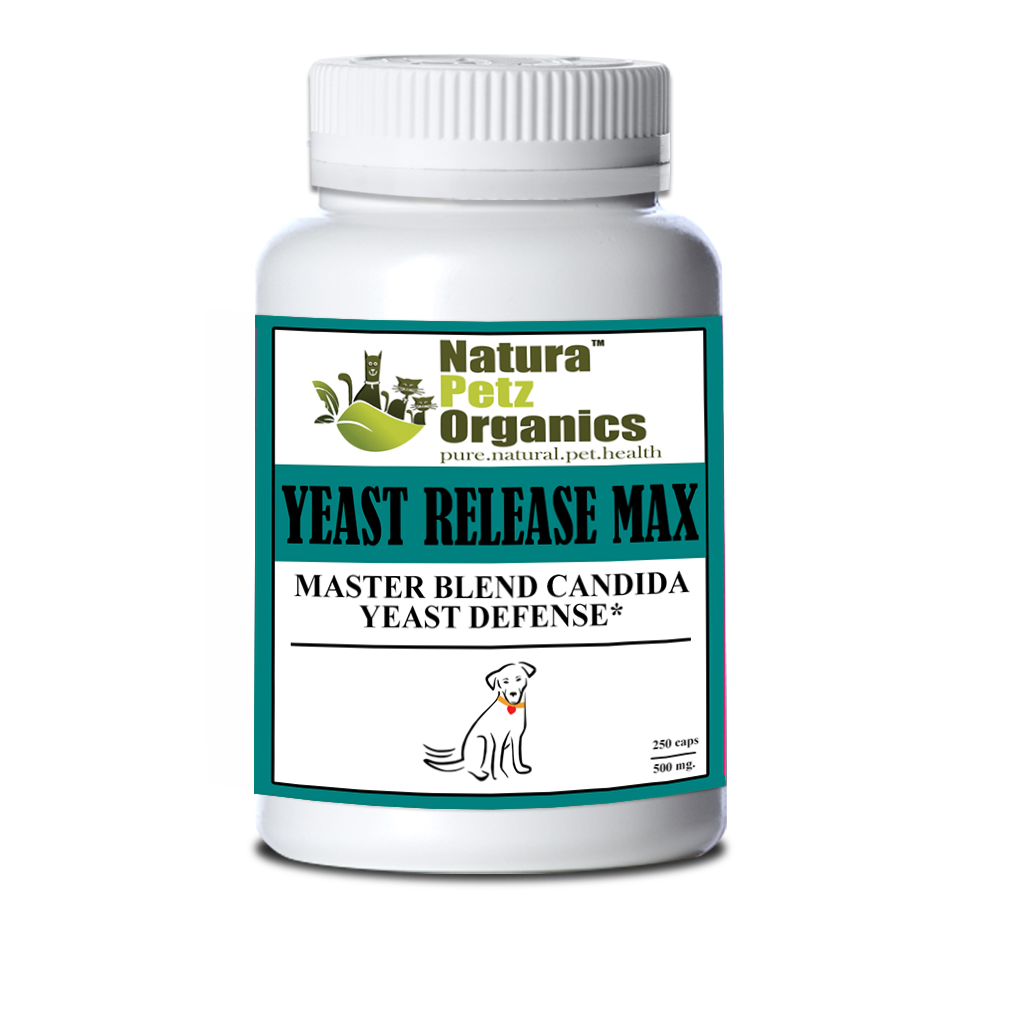 Natura Petz Organics - Wholesale Pet Supplement - Cat/Dog - Yeast Release Max Capsules* Master Blend Candida Yeast Defense* for Dogs and Cats*2