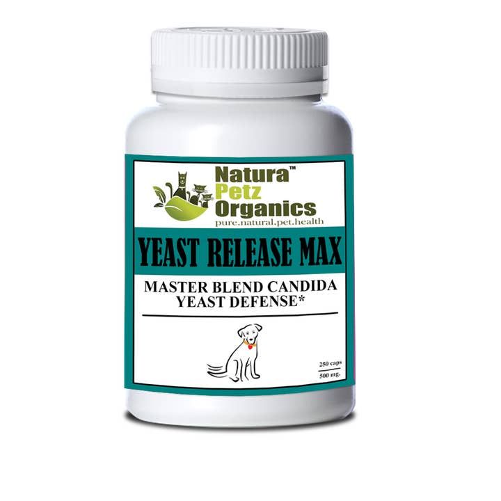 Natura Petz Organics - Wholesale Pet Supplement - Cat/Dog - Yeast Release Max Capsules* Master Blend Candida Yeast Defense* for Dogs and Cats*2