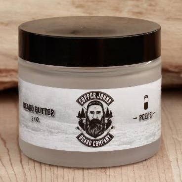 Poly's - Manteca para barba gris para venta al por mayor de Copper Johns Beard Company
