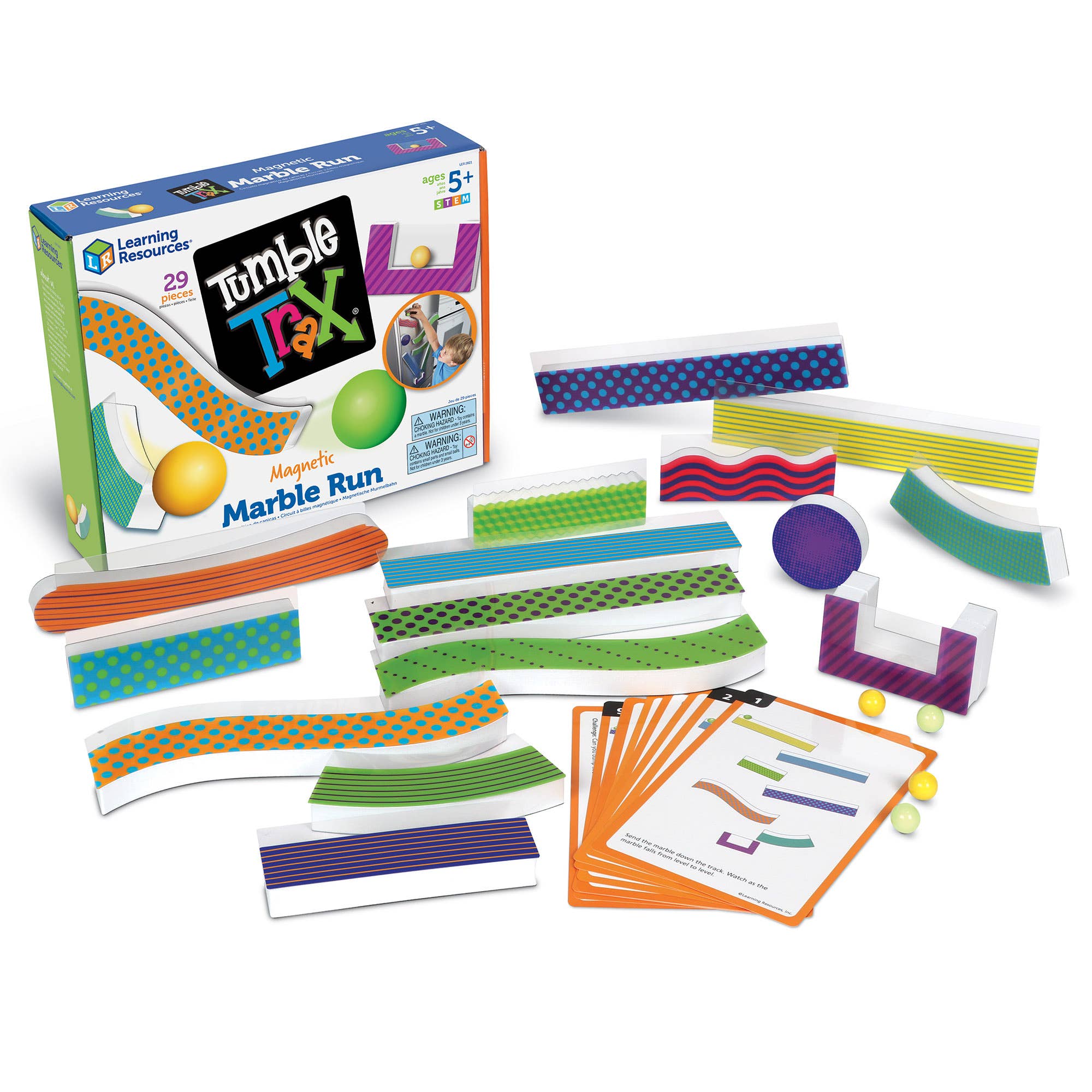 Learning Resources - Wholesale Toy Set - Kids - Tumble Trax™ Magnetic Marble Run0