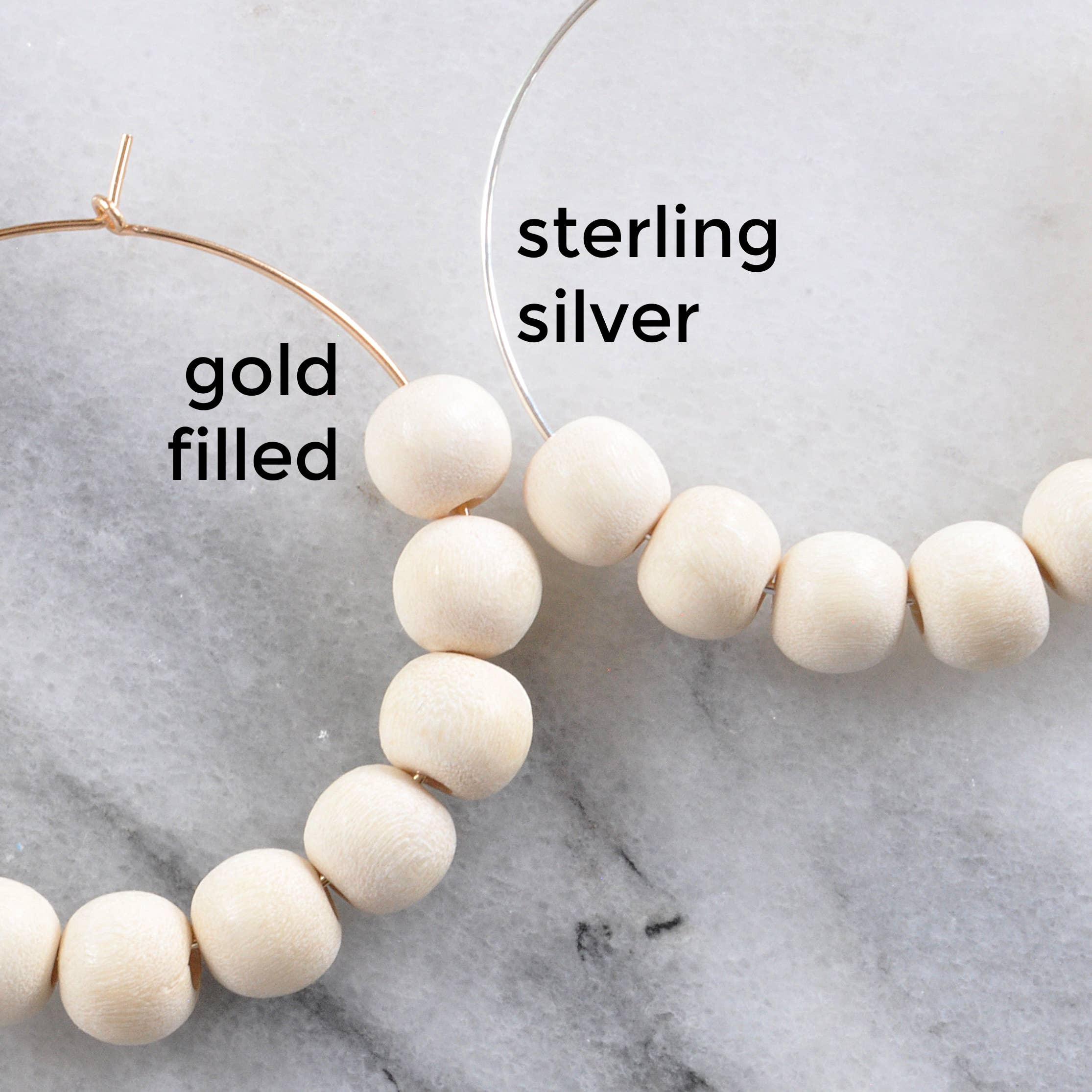 Libby & Smee - Wholesale Oorringen - Wood Bead Hoepeloorbellen4