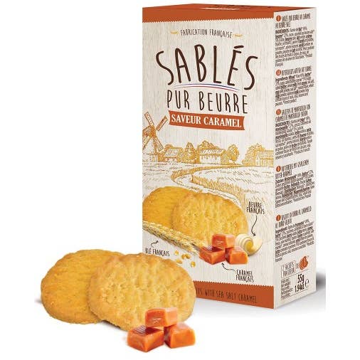 Pure butter shortbread with caramel 50g for wholesale by LS GROUP
