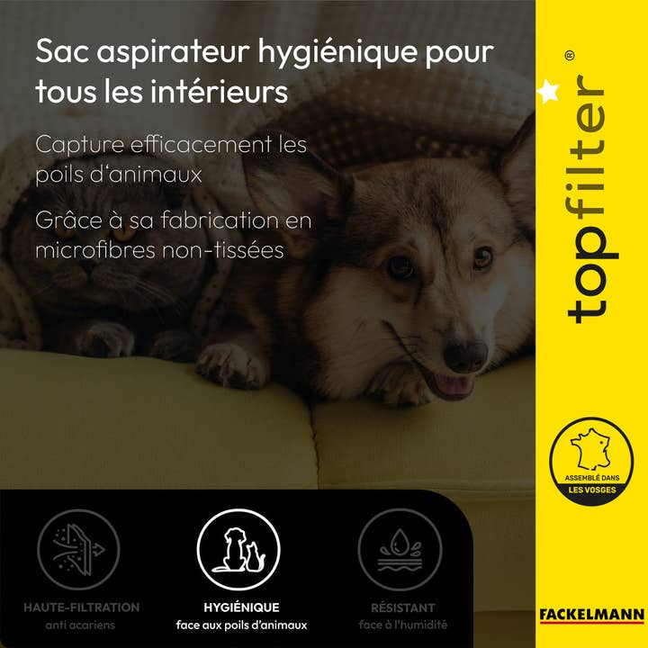 Zenker - Wholesale Vacuum cleaner - Set of 4 packs of 4 vacuum bags 64141 Rowenta TopFilter Premium3