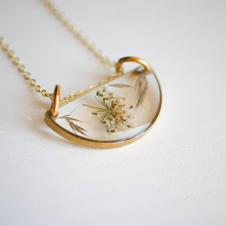 Seed & Soil Botanical Jewelry - Wholesale Pendant/Charm Necklace - Meadow Luna Necklace2