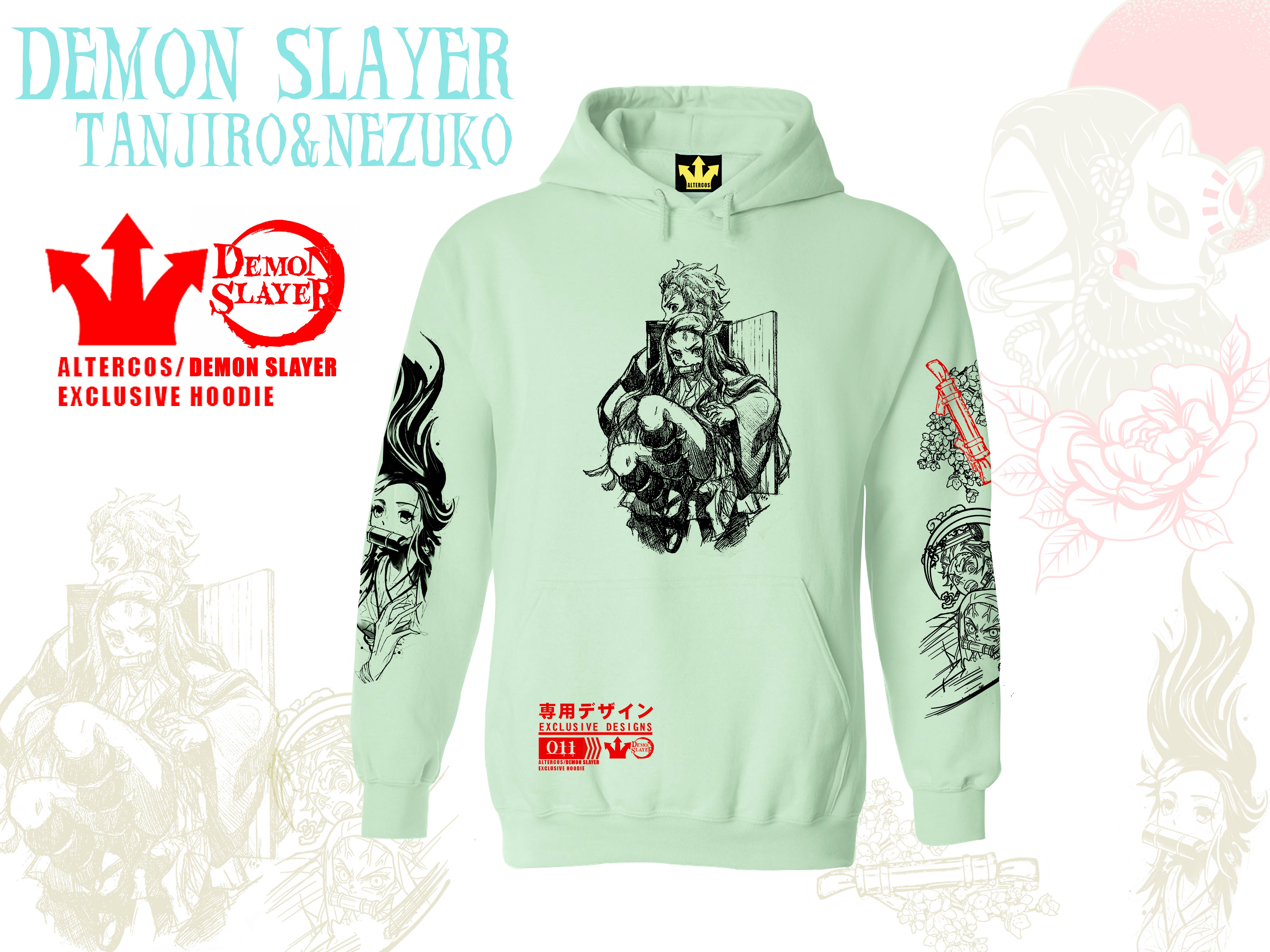 Altercos – wholesale Hoodie – Unisex – Demon Slayer Tanjiro Nezuko Hoodie1
