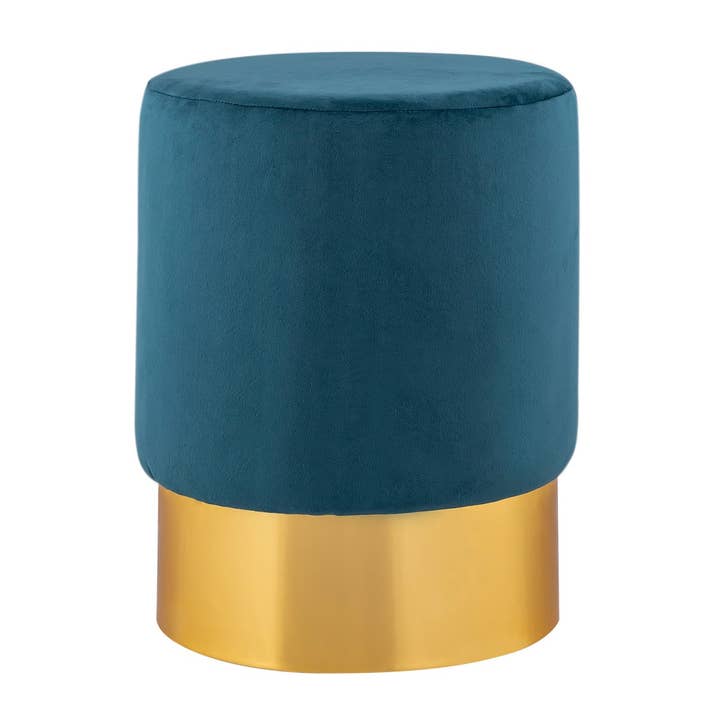 Voglrieder - Wholesale Pouf - Velvet stool 2nd choice velvet pouf, diameter 31 cm, height 43 cm14