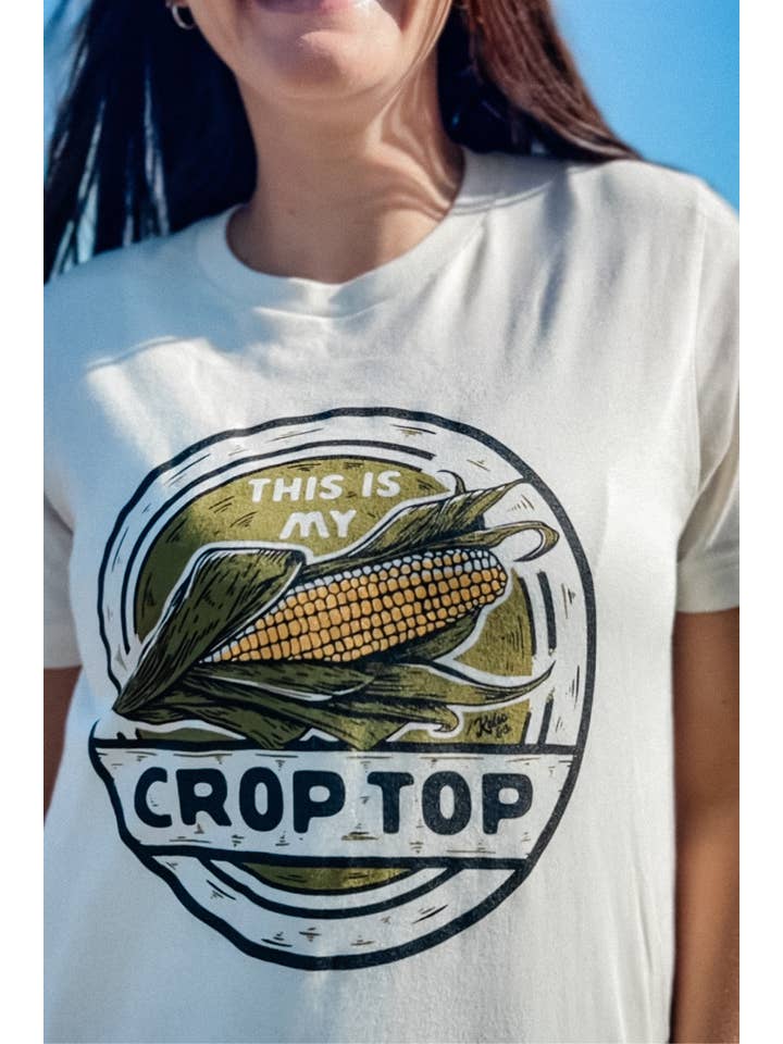 Kelso & Company - Wholesale Screen Printed T-Shirt - Women's - This Is My Crop Top Tee Graphic Tee