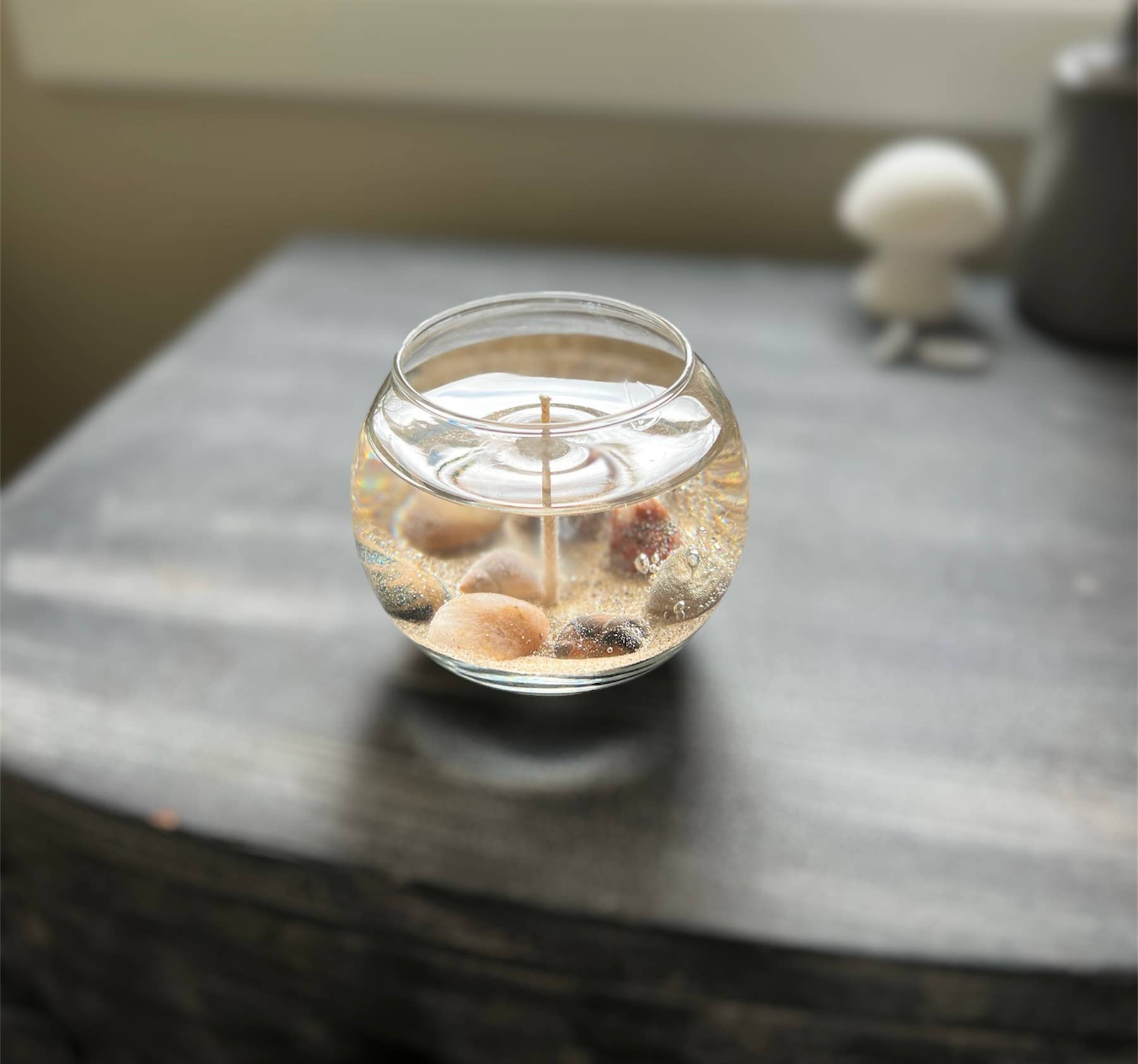 Rock Bottom Candle Company – Engroshandel Glaslys – Cedar Pine Petoskey Stone Fishbowl Rock Lys, 16oz6