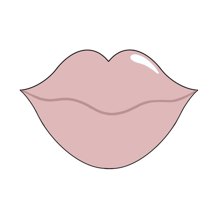 Big Lips Food Safe PLA 3-D Printed Cookie Cutter for wholesale by Maison’s Custom Cutters