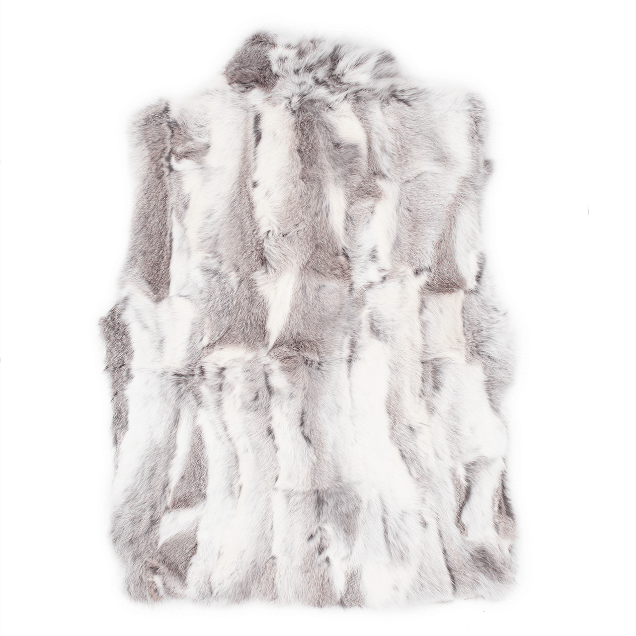 Surell - Vente Veste sans manches – femme - Gilet en fourrure de lapin pour femme8