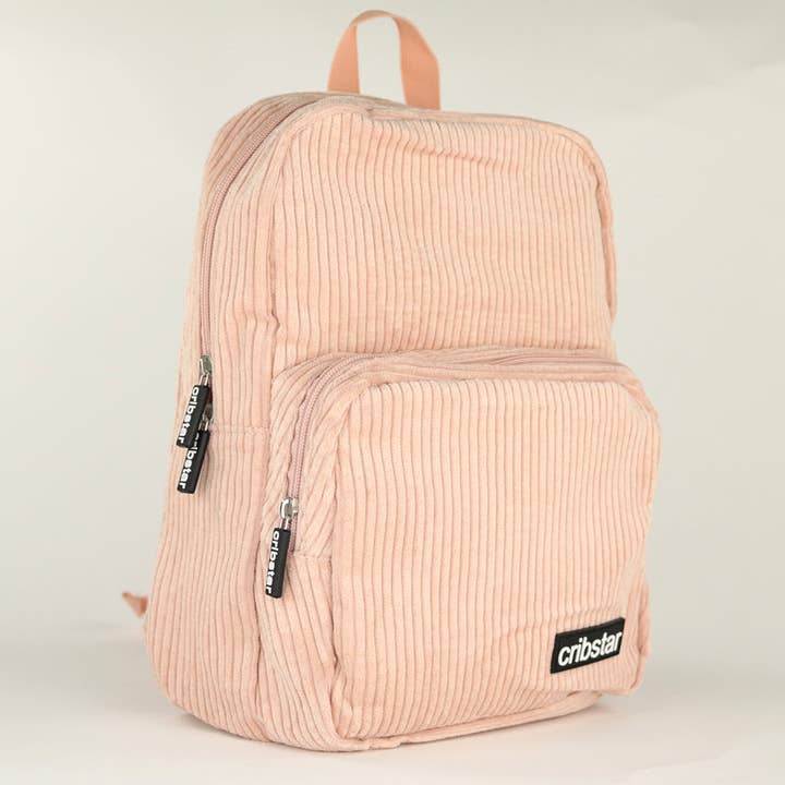Cribstar – wholesale Backpack – Child – Corduroy Kids Backpack - Peachy Pink