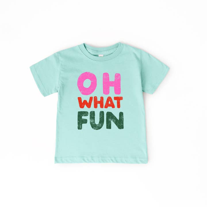 Benny & Ray Apparel - Wholesale Screen Printed T-Shirt - Kids - Oh What Fun Christmas Merry Kids Shirt Toddler Youth
