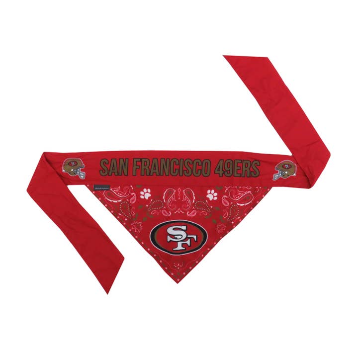 Little Earth Productions - Wholesale Pet Bandana - Dog - NFL San Francisco 49ers Reversible Pet Bandana