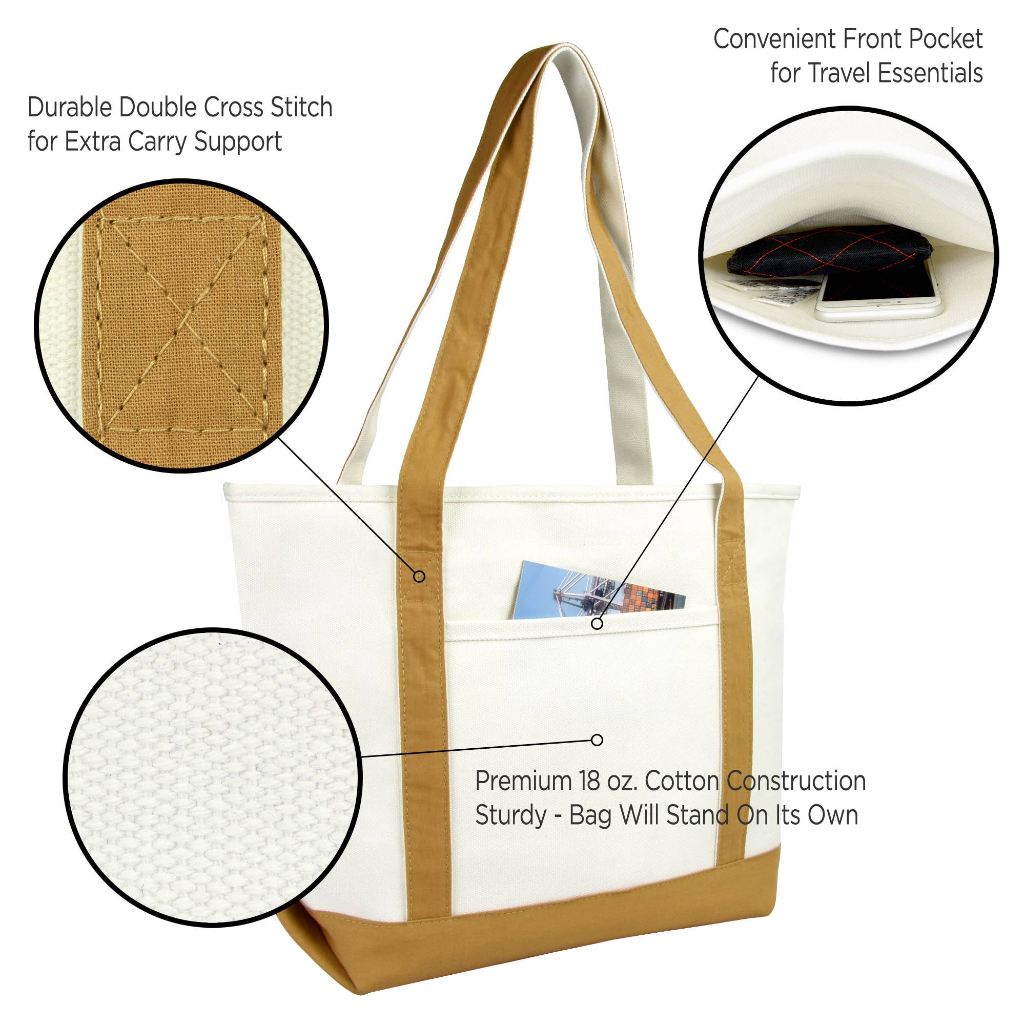 Dalix - Wholesale Tote Bag - Women's - DALIX Medium Personalized Tote Bag Monogram Letter J15