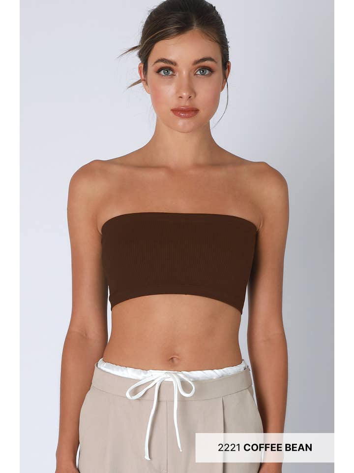 NIKIBIKI - Wholesale Bustier - Women's - NS8327- Ribbed Bandeau Top3