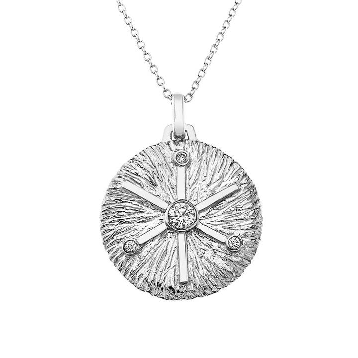 Suche inneren Frieden Silbermedaillon für den Großhandel von Kabartsy Jewelry