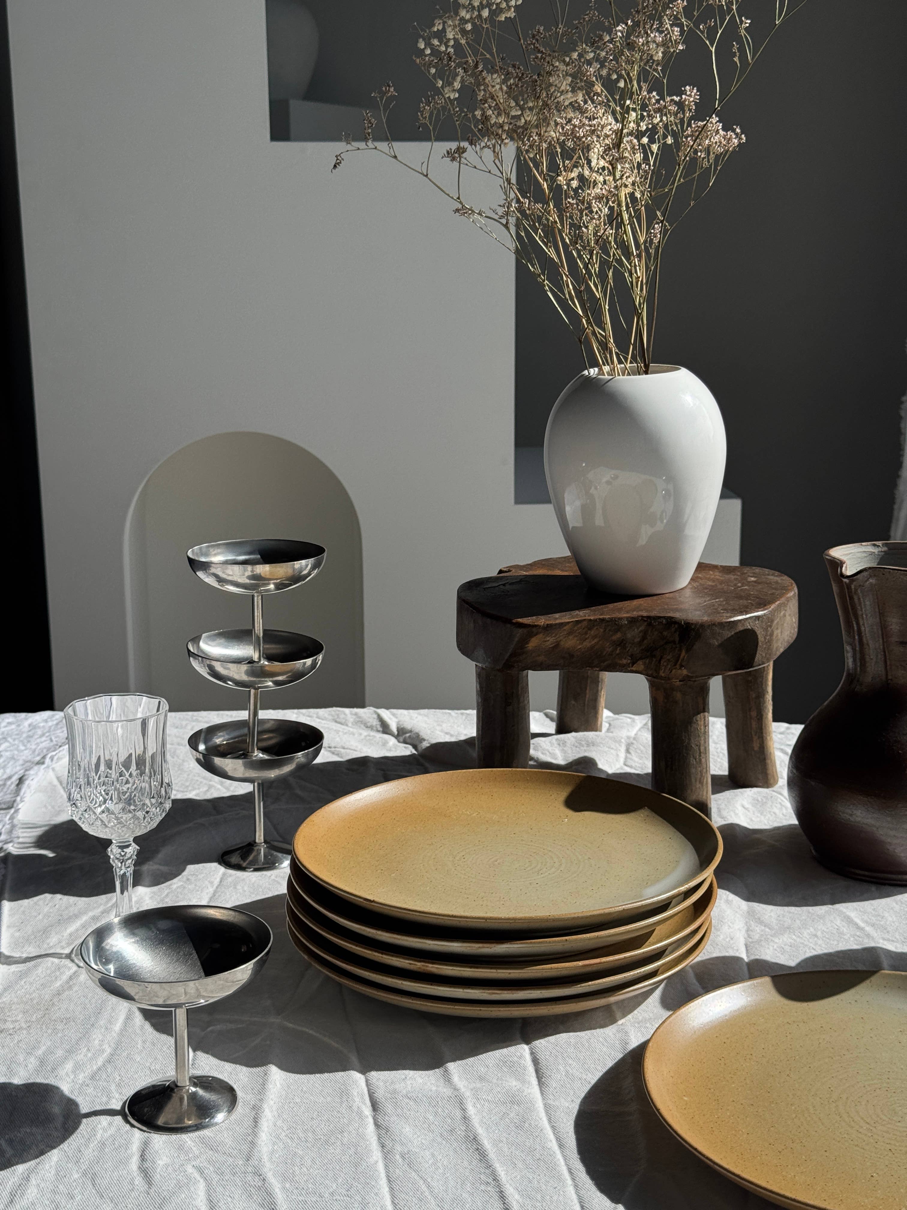 Office Objets - Wholesale Dinner Plate - Set of 6 stoneware plates Village France D2416