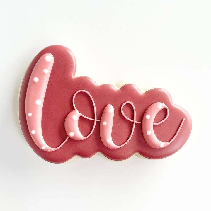 Love Food Safe PLA 3-D Printed Cookie Cutter for wholesale by Maison’s Custom Cutters
