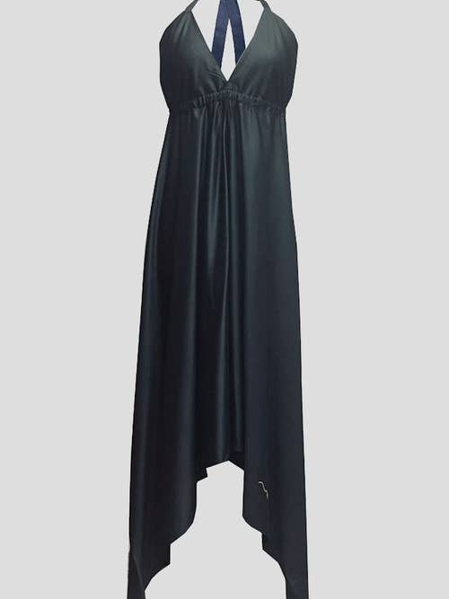 Abito a sciarpa lunga in seta vegana per la vendita all'ingrosso da parte di KOKORO ORGANICS LTD