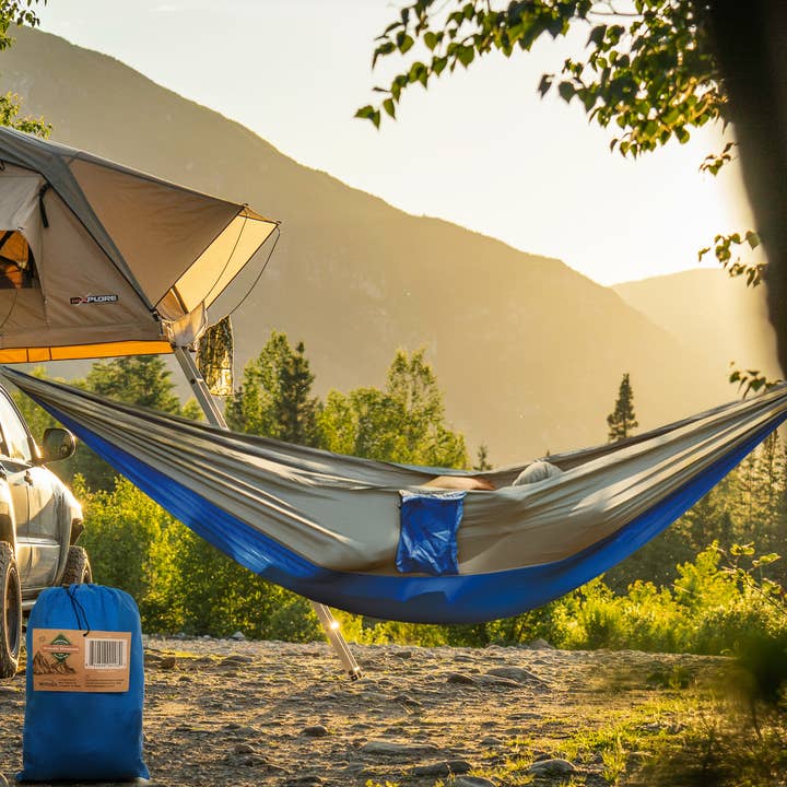 Archstone Collections - Wholesale Hammock - Big Backyard Portable Camping Hammock with Storage Bag4