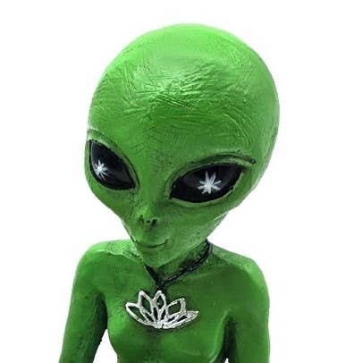 John Bernard & Company - Vendita all'ingrosso Statuette decorative - Set di statuette di coppia in meditazione «Zen and Yoga» di Alien Invasion4