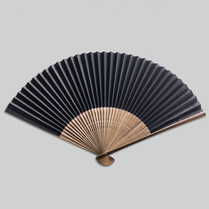 Amanogawa - Wholesale Handheld folding fan - Kanazawa Gold Leaf Folding Fan "Chirashibi" Kirara2