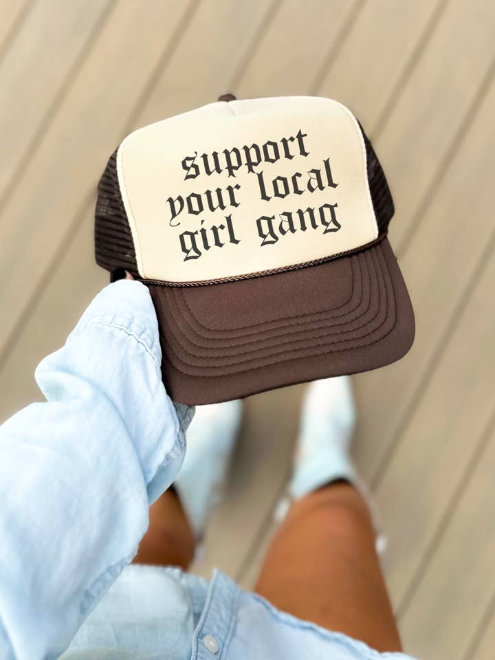 GIRL GANG TRUCKER HAT for wholesale by LOLA MAGNOLIA