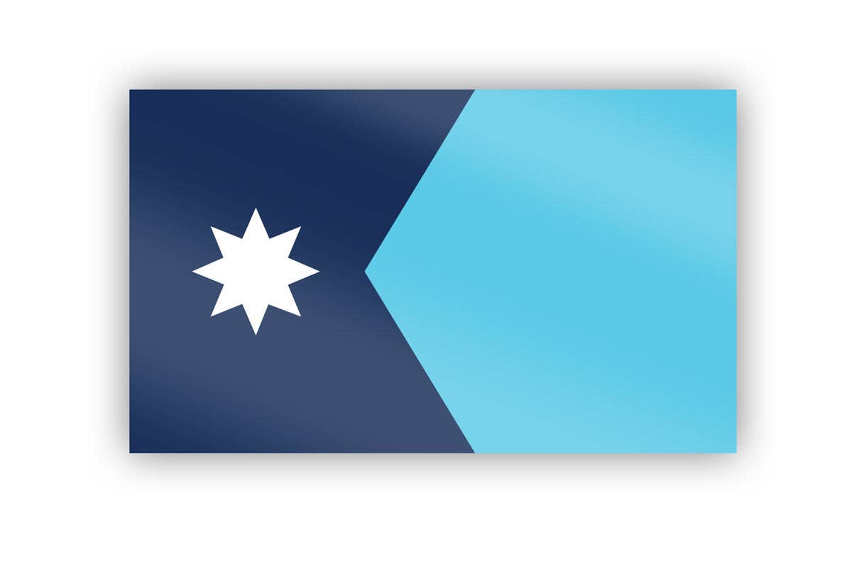 Flags For Good - Vente Autocollant - Autocollant drapeau du Minnesota1