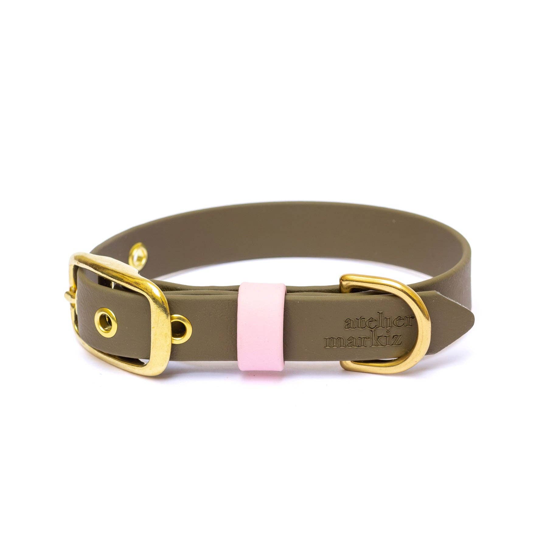 Atelier Markiz - Wholesale Pet Collar - Dog - Khaki Waterproof Collar