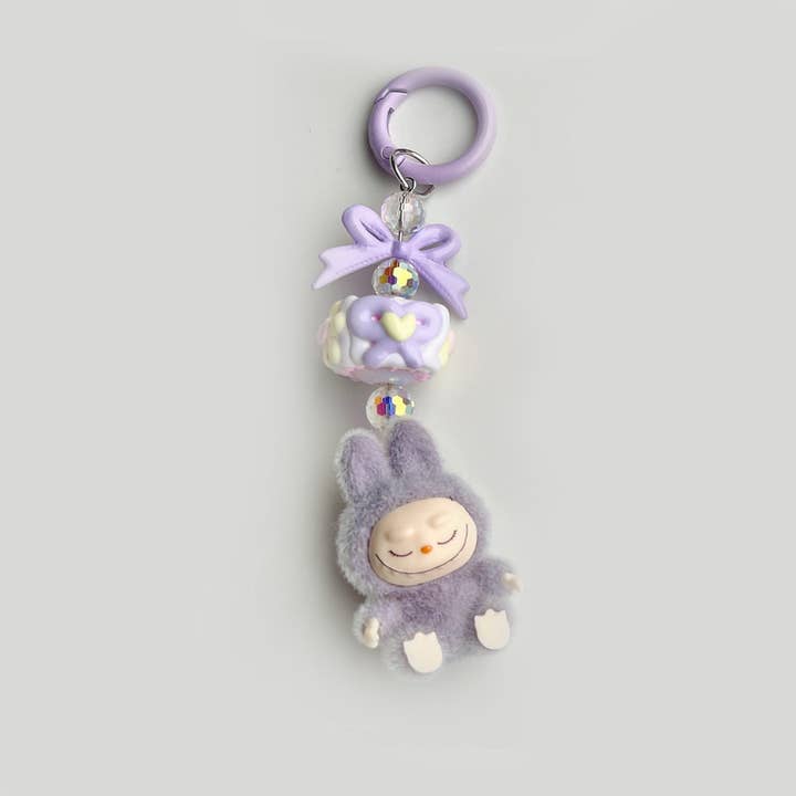 Little Trendy - Wholesale Keychain - Kids - Flocked Mini cute monster candy Keychain bag pendant