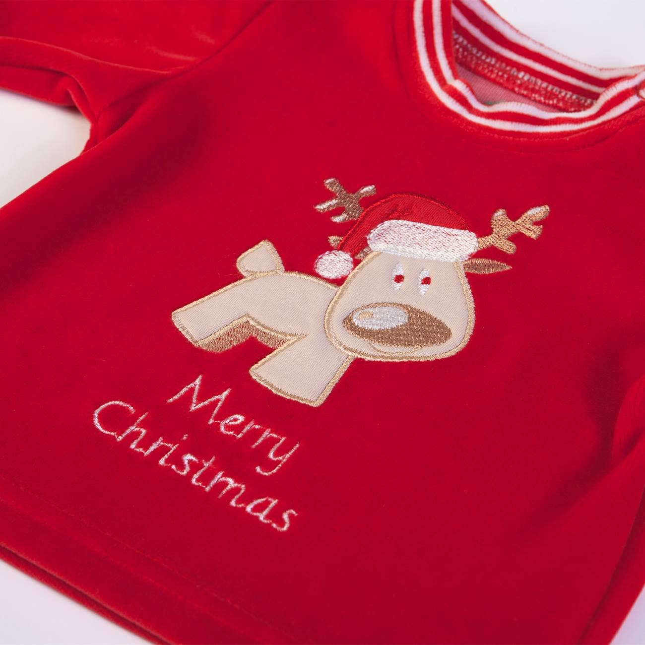 Vermelho 16638 - T-shirt de Natal de manga comprida + calças - AW 25-26 para venda a revendedores na Faire4