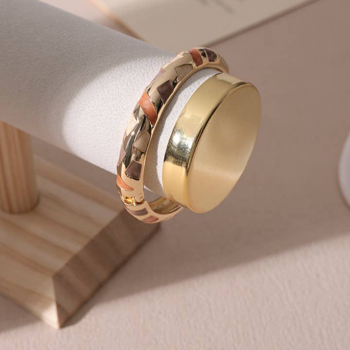 KALISTA - Wholesale Bangle Bracelet - Puzzle Reed2